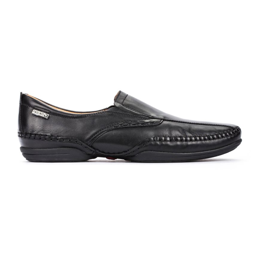 Men\'s Pikolinos PUERTO RICO Moccasins Black | NZ P13578Q